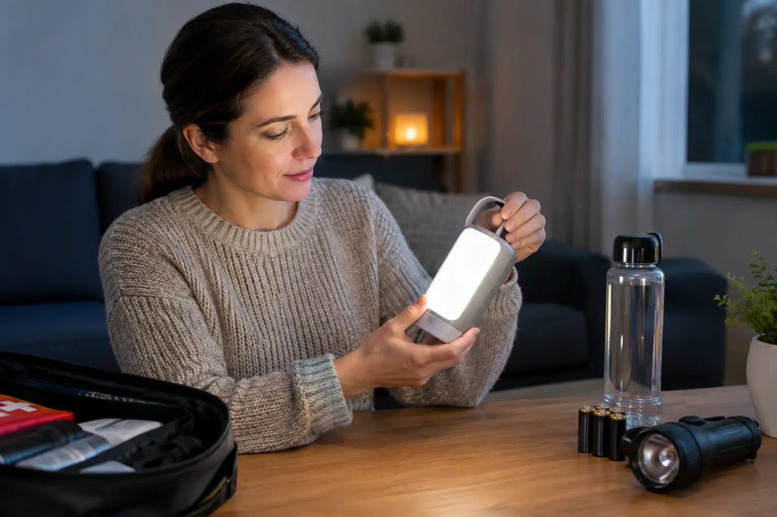 Testa laddbar nödlampa inför strömavbrott