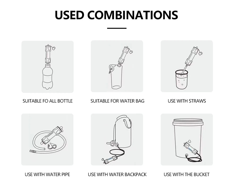Stavera™ Survival Water Filter Straw