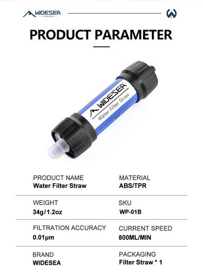 Stavera™ Survival Water Filter Straw